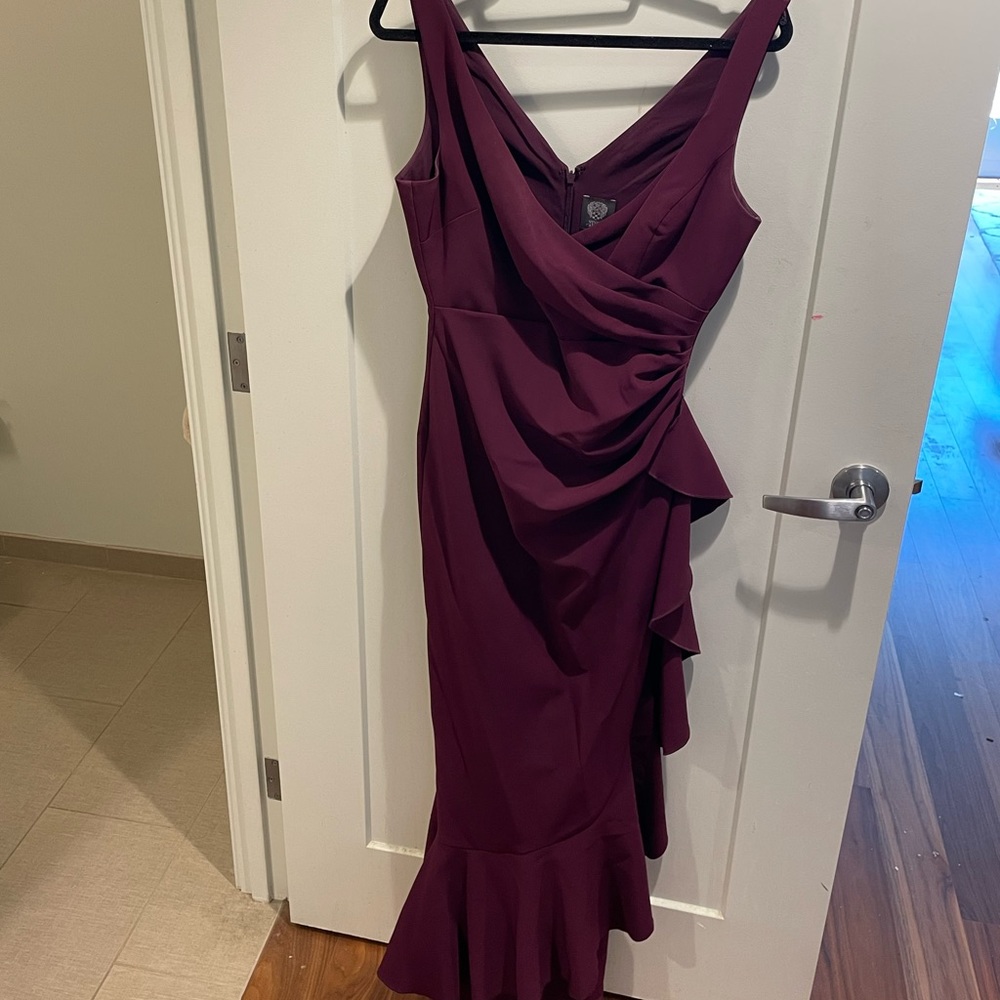 Vince Camuto plum gown